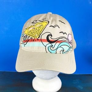 Roxy Beach Scene Adjustable Hat Cap